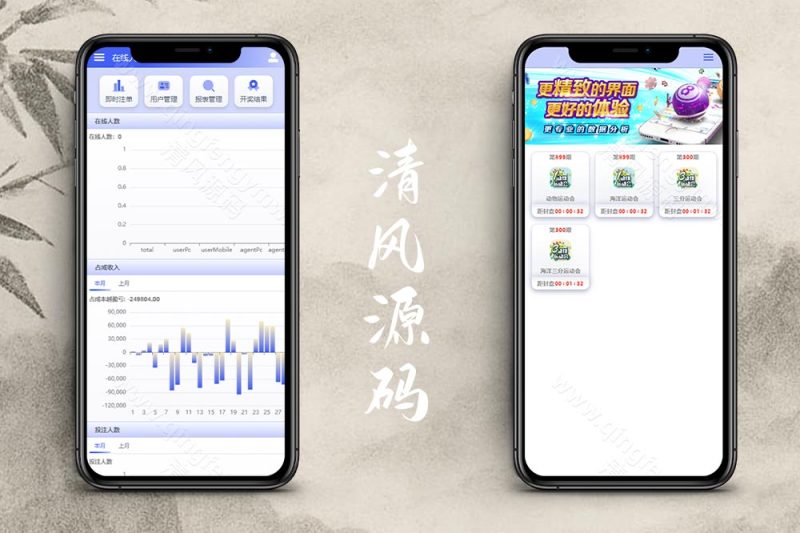 多玩法彩票源码/动物运动会彩票源码/两面盘玩法/自动采集/带手机端pc端/PHP彩票/完整运营版
