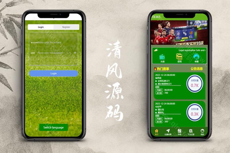 uniapp双语言反波胆系统源码/反波胆源码/球盘源码/足球下注系统源码